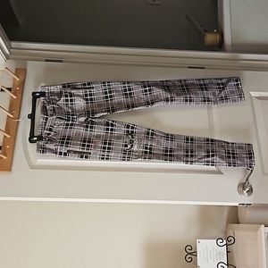 Plaid "punk rock jeans"  x small